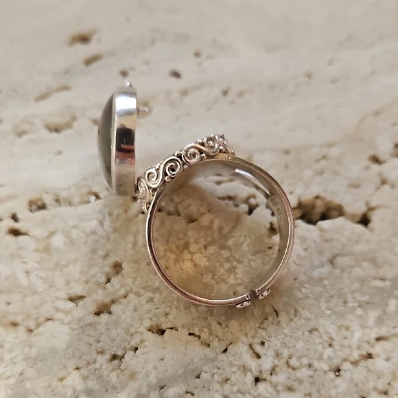 Sajen Sterling Silver Labradorite Ring Size 10 - Picture 7 of 11